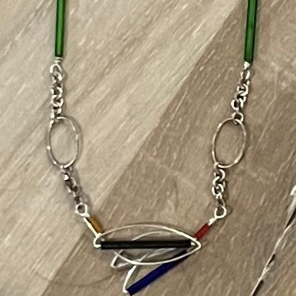 Barbie Levy “Barb-Wire” Link Necklace-17 - Wearable Art